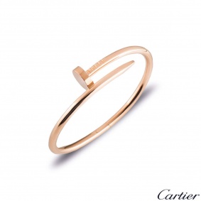 Cartier Rose Gold Plain Juste Un Clou Bracelet Size 16 B6048116